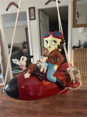 Rare Vintage Betty Boop On A Rocket Figure 32 By 30 Cm from early 2000s